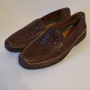 Johnston & Murphy Men's Woven Sheepskin Loafers